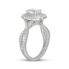 Thumbnail Image 2 of Neil Lane Artistry Oval-Cut Lab-Grown Diamond Double Halo Engagement Ring 2 ct tw 14K White Gold