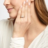 Thumbnail Image 4 of Memories Moments Magic Three-Stone Diamond Engagement Ring 1 ct tw Princess/Round 14K Yellow Gold
