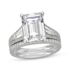 Thumbnail Image 1 of Neil Lane Artistry Emerald-Cut Lab-Grown Diamond Bridal Set 7-5/8 ct tw 14K White Gold