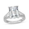 Thumbnail Image 4 of Neil Lane Artistry Emerald-Cut Lab-Grown Diamond Engagement Ring 7-3/8 ct tw 14K White Gold