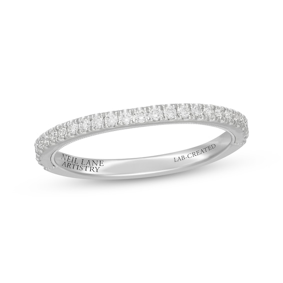 Neil Lane Artistry Lab-Grown Diamond Wedding Band 1/4 ct tw 14K White Gold