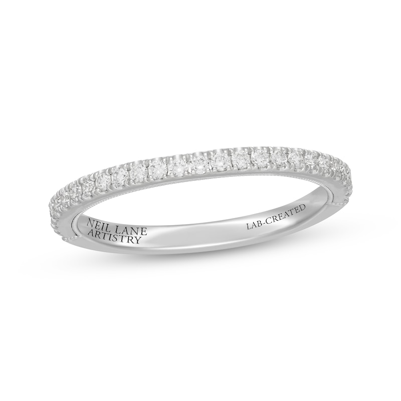 Main Image 1 of Neil Lane Artistry Lab-Grown Diamond Wedding Band 1/4 ct tw 14K White Gold