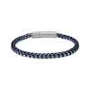 Thumbnail Image 1 of Foxtail Chain Bracelet 7mm Blue Ion-Plated Solid Stainless Steel 8.5&quot;