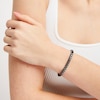 Thumbnail Image 5 of Foxtail Chain Bracelet 7mm Blue Ion-Plated Solid Stainless Steel 8.5&quot;