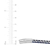 Thumbnail Image 7 of Foxtail Chain Bracelet 7mm Blue Ion-Plated Solid Stainless Steel 8.5&quot;