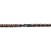 Thumbnail Image 3 of Link Necklace 6.4mm Black & Brown Ion-Plated Solid Stainless Steel 24"