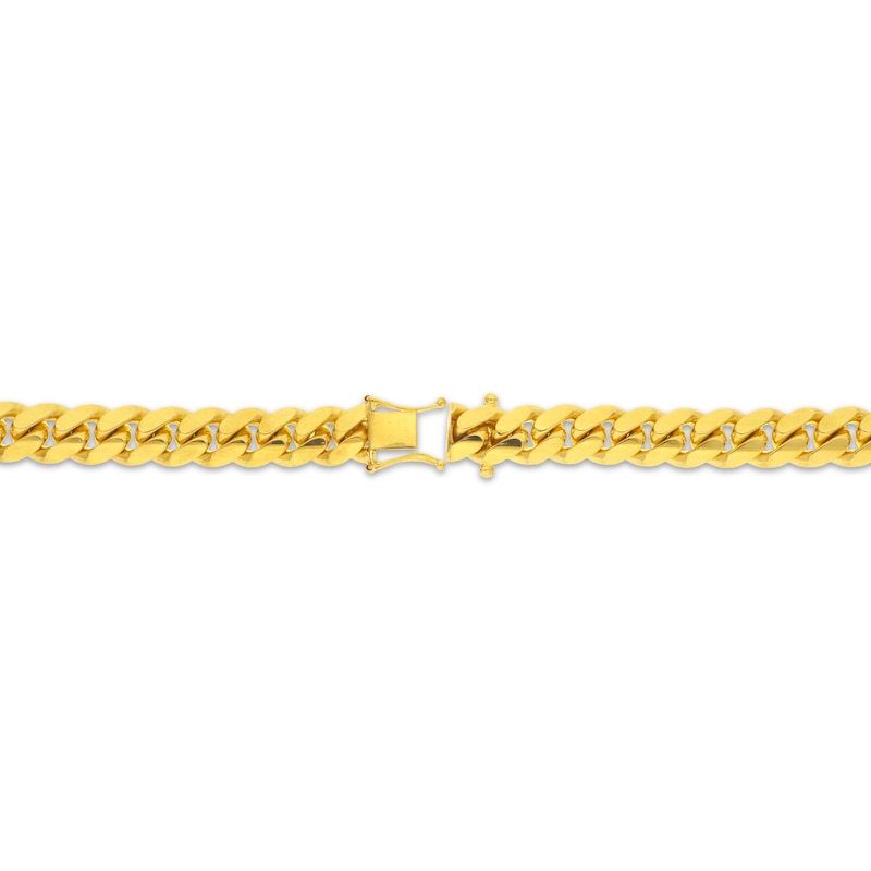 Main Image 3 of Miami Cuban Curb Chain Necklace 11.55mm Solid 10K Yellow Gold 24&quot;
