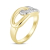 Thumbnail Image 1 of Linked Always Diamond Chain Link Ring 1/10 ct tw 10K Yellow Gold