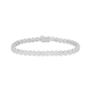 Thumbnail Image 1 of Diamond Circle Link Bracelet 1/4 ct tw Sterling Silver 7&quot;