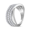 Thumbnail Image 2 of THE LEO Diamond Multi-Row Ring 3/4 ct tw 14K White Gold