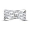 Thumbnail Image 2 of THE LEO Diamond Multi-Row Ring 3/4 ct tw 14K White Gold