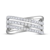 Thumbnail Image 3 of THE LEO Diamond Multi-Row Ring 3/4 ct tw 14K White Gold