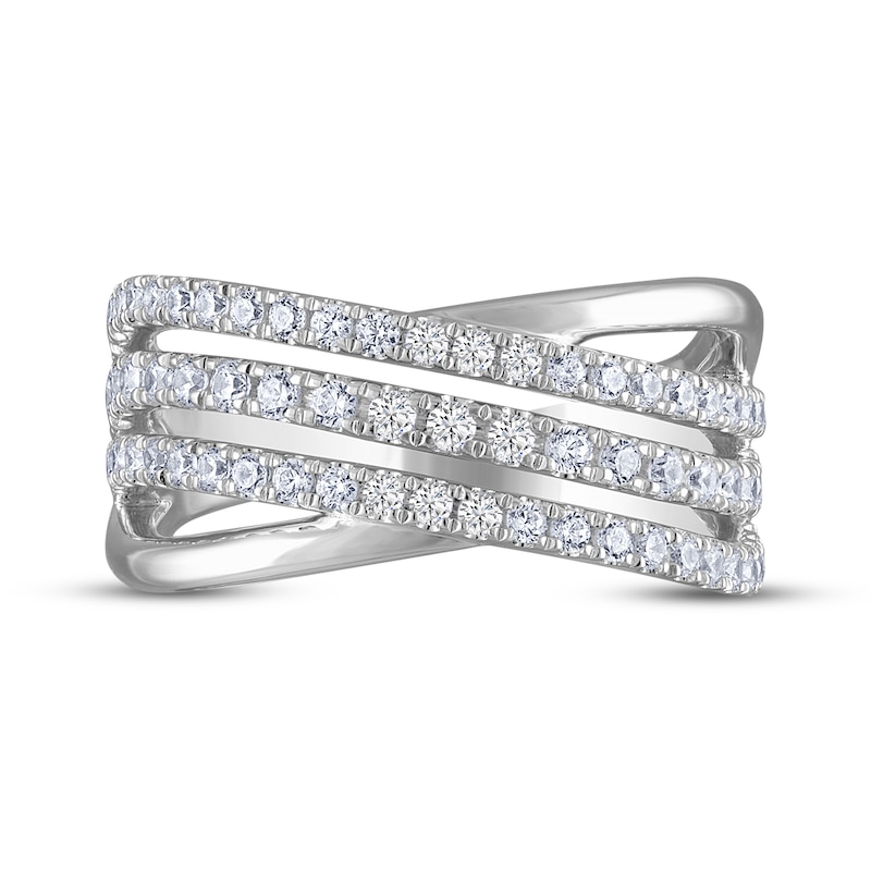 THE LEO Diamond Multi-Row Ring 3/4 ct tw 14K White Gold