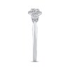 Thumbnail Image 2 of Memories Moments Magic Diamond Three-Stone Halo Promise Ring 1/5 ct tw Sterling Silver