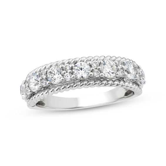 Threads of Love Lab-Grown Diamond Anniversary Ring 1 ct tw 14K White Gold