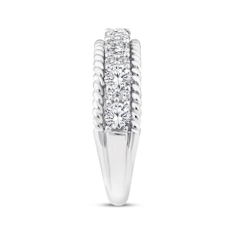 Threads of Love Lab-Created Diamond Anniversary Ring 1 ct tw 14K White Gold