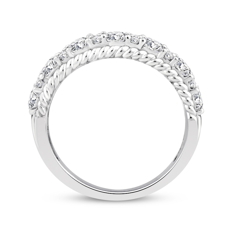 Main Image 3 of Threads of Love Lab-Grown Diamond Anniversary Ring 1 ct tw 14K White Gold