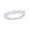 Thumbnail Image 1 of Now + Forever Lab-Grown Diamonds Bezel-Set Anniversary Ring 1/2 ct tw 14K White Gold