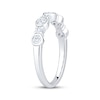 Thumbnail Image 2 of Now + Forever Lab-Grown Diamonds Bezel-Set Anniversary Ring 1/2 ct tw 14K White Gold