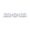 Thumbnail Image 3 of Now + Forever Lab-Grown Diamonds Bezel-Set Anniversary Ring 1/2 ct tw 14K White Gold