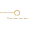 Thumbnail Image 2 of Paperclip Chain Necklace with O-Ring Clasp Hollow 10K Yellow Gold 17&quot;