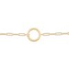 Thumbnail Image 3 of Paperclip Chain Necklace with O-Ring Clasp Hollow 10K Yellow Gold 17&quot;
