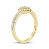 Thumbnail Image 2 of Multi-Diamond Sunflower Promise Ring 1/6 ct tw 10K Yellow Gold