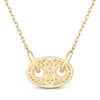 Thumbnail Image 3 of STUDIO BY KAY Diamond Mariner Link Pendant Necklace 3/8 ct tw 10K Yellow Gold 18&quot;