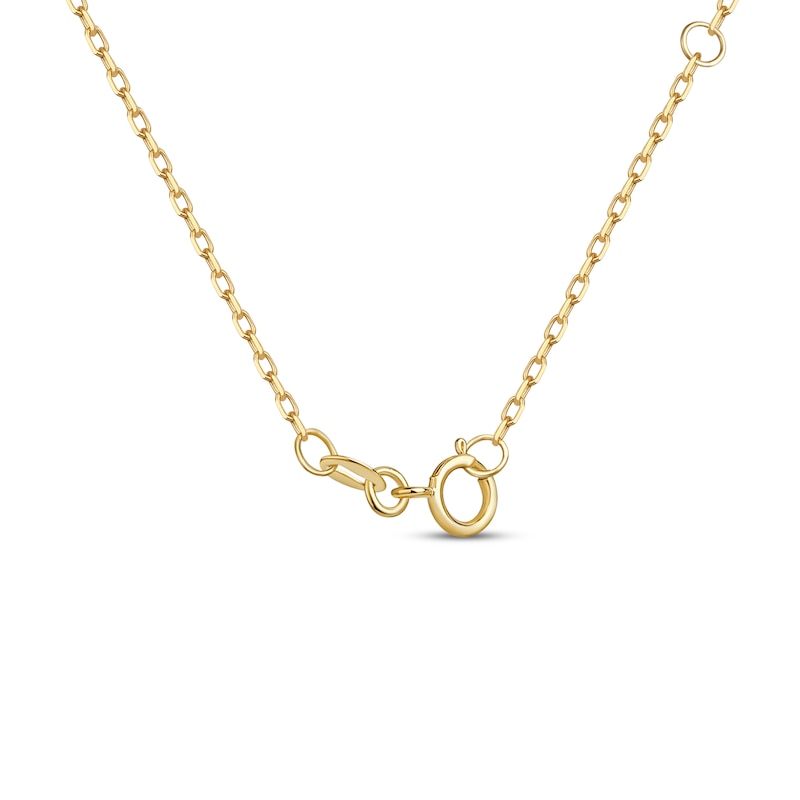 Main Image 4 of STUDIO BY KAY Diamond Mariner Link Pendant Necklace 3/8 ct tw 10K Yellow Gold 18&quot;