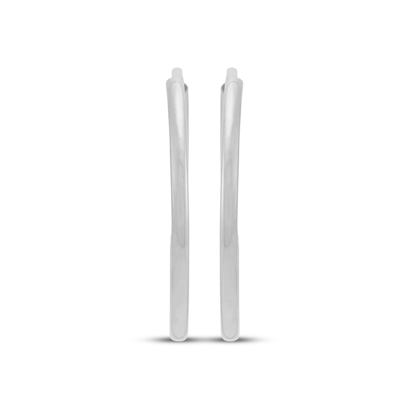 Main Image 2 of Polished Endless Hoop Earrings 14K White Gold 16mm