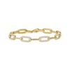 Thumbnail Image 1 of Le Vian Diamond Chain Link Bracelet 1 ct tw 14K Honey Gold 7&quot;
