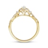 Thumbnail Image 3 of Now + Forever Pear-Shaped Diamond Halo Engagement Ring 1/3 ct tw 14K Yellow Gold