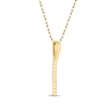 Thumbnail Image 3 of STUDIO BY KAY Diamond Vertical Bar Necklace 1/6 ct tw 10K Yellow Gold 18&quot;