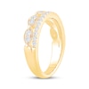 Thumbnail Image 2 of Now + Forever Diamond Two-Row Anniversary Ring 1/2 ct tw 14K Yellow Gold