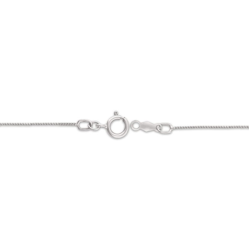 Main Image 3 of Multi-Diamond Halo Necklace 1 ct tw 10K White Gold 18&quot;