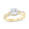 Thumbnail Image 1 of Now + Forever Round-Cut Diamond Bypass Engagement Ring 1-1/4 ct tw 14K Yellow Gold