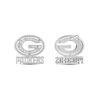 Thumbnail Image 2 of True Fans Green Bay Packers 1/15 ct tw Diamond Logo Stud Earrings Sterling Silver