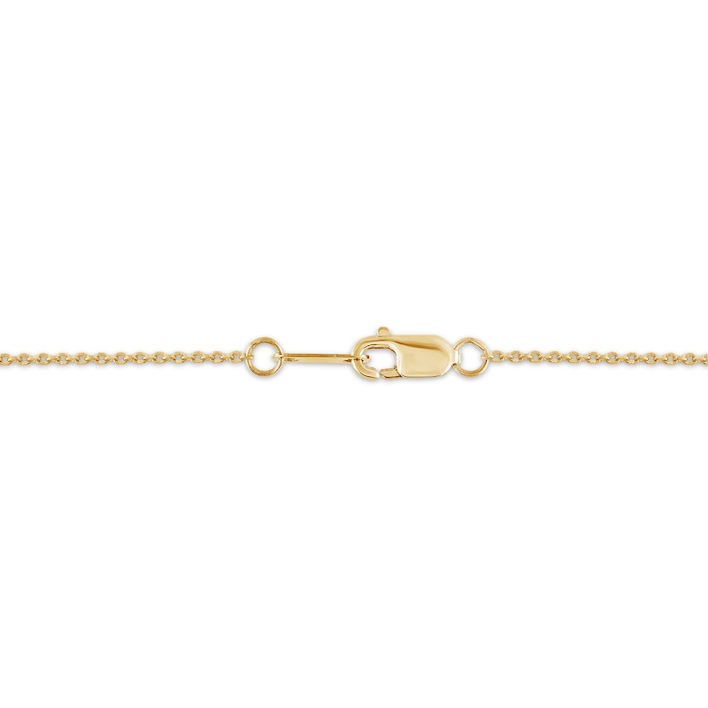 Main Image 4 of STUDIO BY KAY Diamond Puffed Heart Necklace 1/20 ct tw 24K Yellow Gold Vermeil Sterling Silver 18"