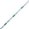 Thumbnail Image 2 of Le Vian Oval-Cut Blue Topaz & Diamond Link Bracelet 3/4 ct tw 14K Vanilla Gold 7"
