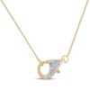 Thumbnail Image 1 of STUDIO BY KAY Diamond Lobster Clasp Necklace 1/10 ct tw 24K Yellow Gold Vermeil Sterling Silver 18"