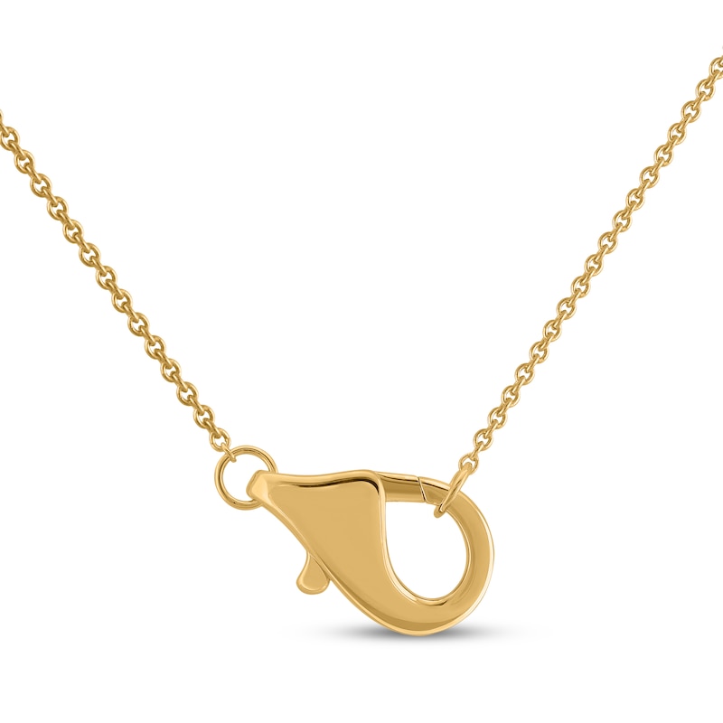 Main Image 3 of STUDIO BY KAY Diamond Lobster Clasp Necklace 1/10 ct tw 24K Yellow Gold Vermeil Sterling Silver 18"