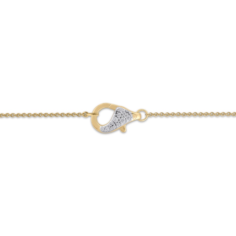 Main Image 4 of STUDIO BY KAY Diamond Lobster Clasp Necklace 1/10 ct tw 24K Yellow Gold Vermeil Sterling Silver 18"