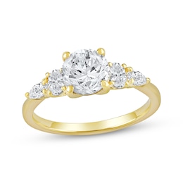 Now + Forever Lab-Grown Diamonds Round-Cut Engagement Ring 2 ct tw 14K Yellow Gold