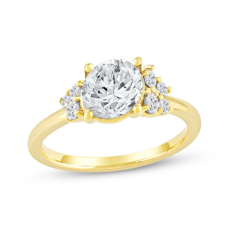 Main Image 1 of Now + Forever Lab-Grown Diamonds Round-Cut Engagement Ring 1-3/4 ct tw 14K Yellow Gold