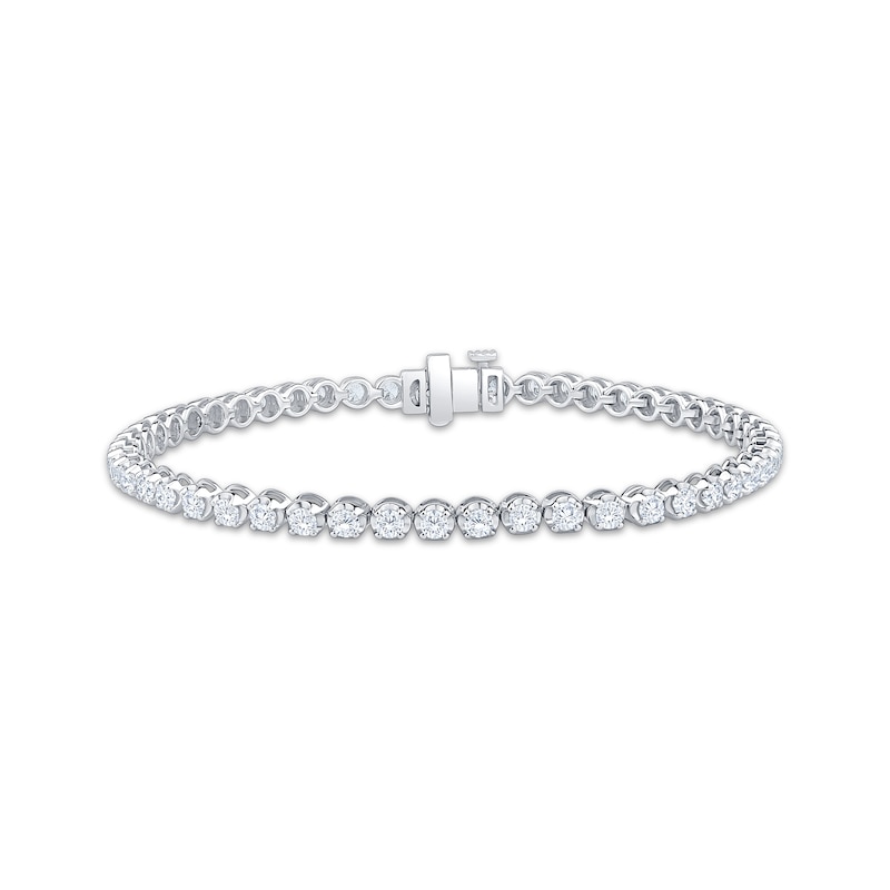 Main Image 1 of KAY Lab-Grown Diamonds Tennis Bracelet 3 ct tw 10K White Gold 7"