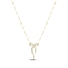 Thumbnail Image 2 of Monique Lhuillier Bliss Lab-Grown Diamond Bow Necklace 5/8 ct tw 24K Yellow Gold Vermeil Sterling Silver 18"