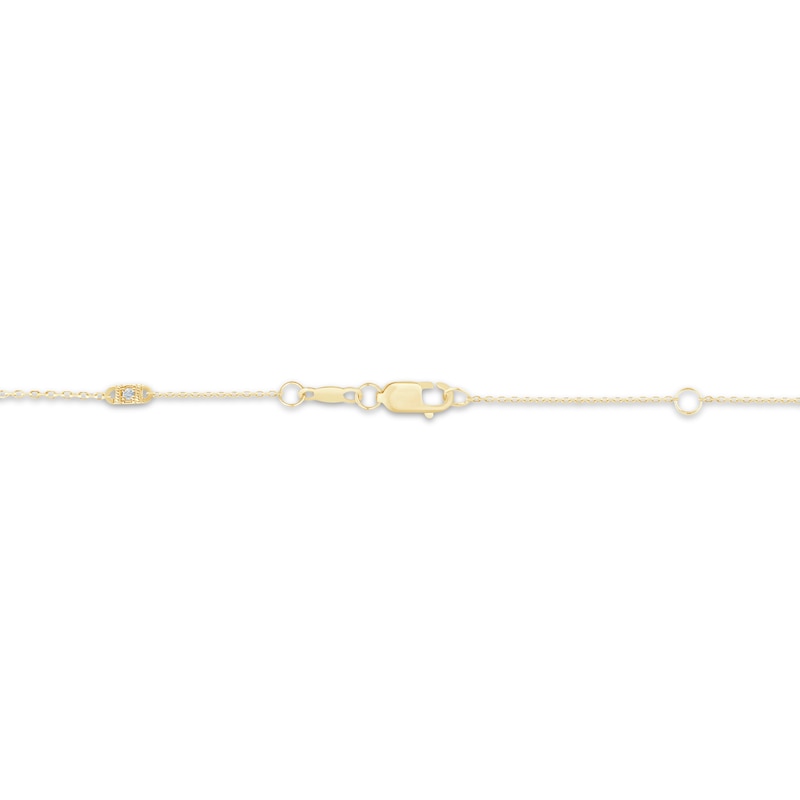 Main Image 4 of Monique Lhuillier Bliss Lab-Grown Diamond Bow Necklace 5/8 ct tw 24K Yellow Gold Vermeil Sterling Silver 18"