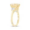 Thumbnail Image 2 of Monique Lhuillier Bliss Round-Cut Yellow Lab-Grown Diamond & White Lab-Grown Diamond Engagement Ring 3-5/8 ct tw 18K Yellow Gold