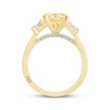 Thumbnail Image 3 of Monique Lhuillier Bliss Round-Cut Yellow Lab-Grown Diamond & White Lab-Grown Diamond Engagement Ring 3-5/8 ct tw 18K Yellow Gold