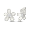 Thumbnail Image 1 of KAY Lab-Grown Diamonds Flower Stud Earrings 1/10 ct tw Sterling Silver